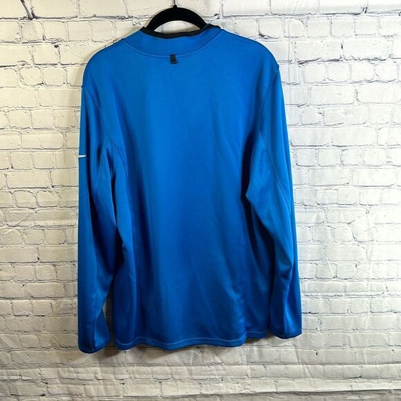 ✨ Royal Blue Nike Dri-Fit Quarter-Zip - Men’s Size Large - Picture 4 of 4